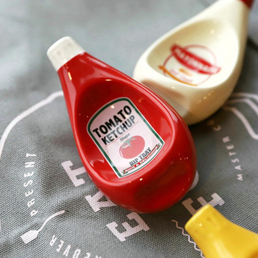 Ketchup-Shaped Sauce Dish