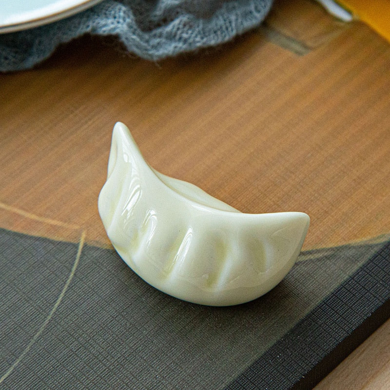 Dumpling-Shaped Ceramic Chopsticks Holder