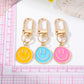 Colorful & Irregular Round Smile Face Keychain