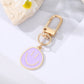 Colorful & Irregular Round Smile Face Keychain