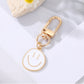 Colorful & Irregular Round Smile Face Keychain