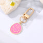Colorful & Irregular Round Smile Face Keychain