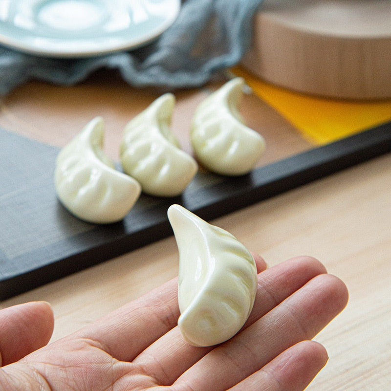 Dumpling-Shaped Ceramic Chopsticks Holder